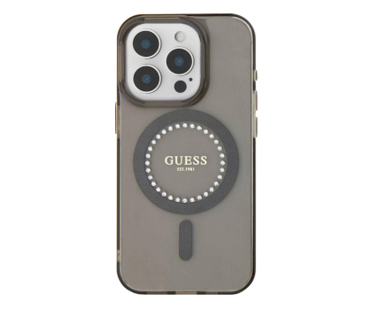 Etui / obudowa na smartfona Guess IML Rhinestones do iPhone 16 Pro Max czarny